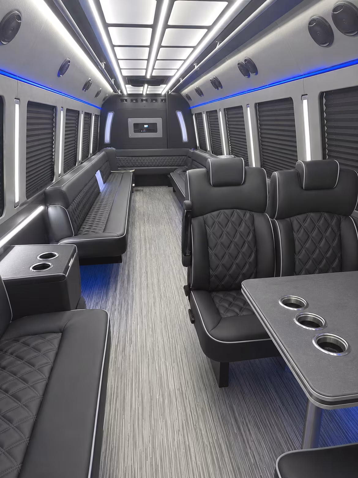 idaho falls 25 passenger party bus inside