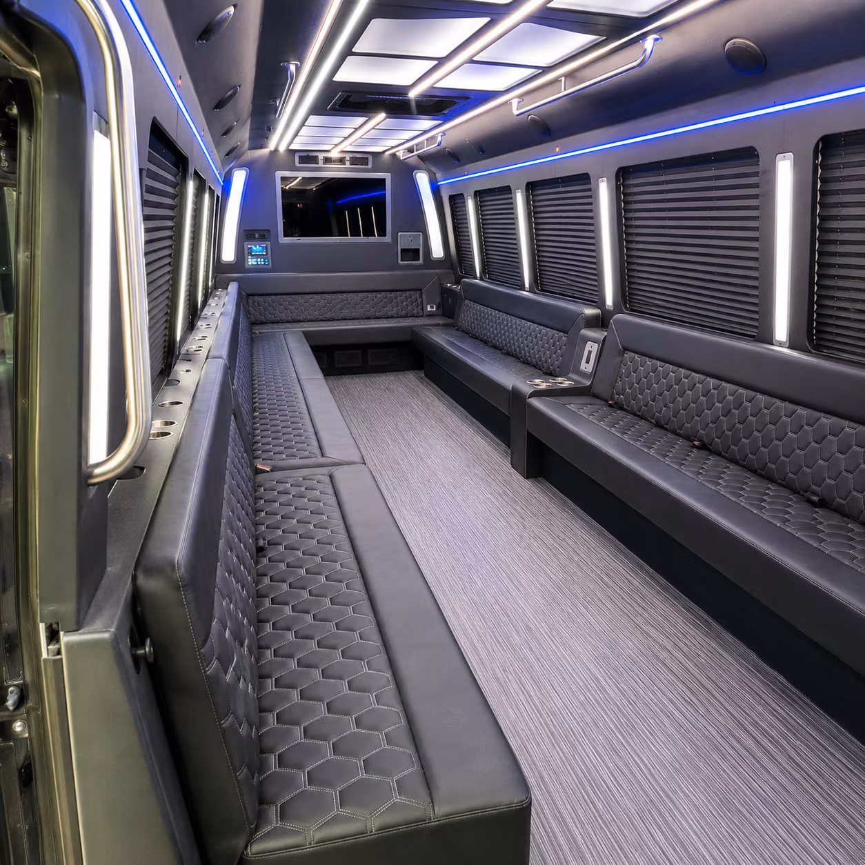 idaho falls 40 passenger party bus interior