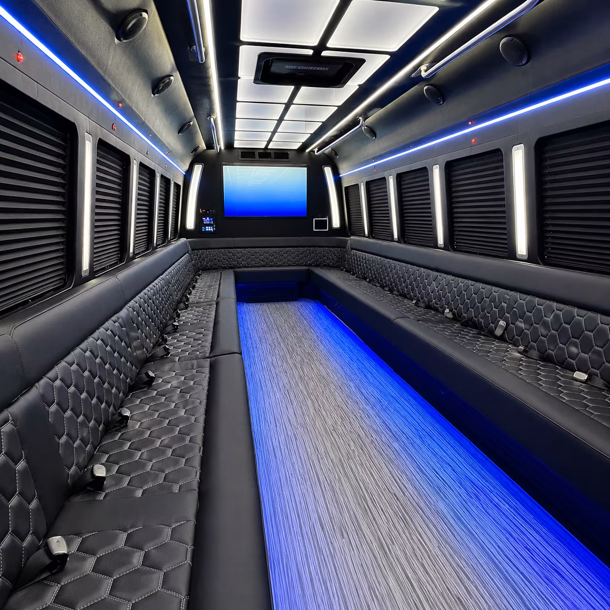 idaho falls 50 passenger party bus inside
