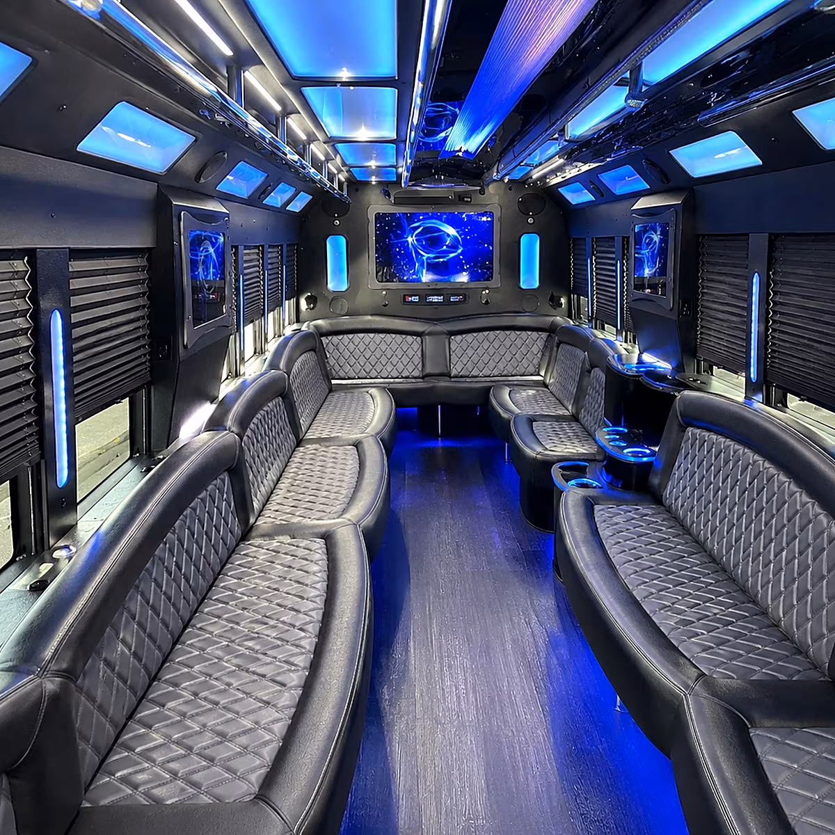 idaho falls 50 passenger party bus interior