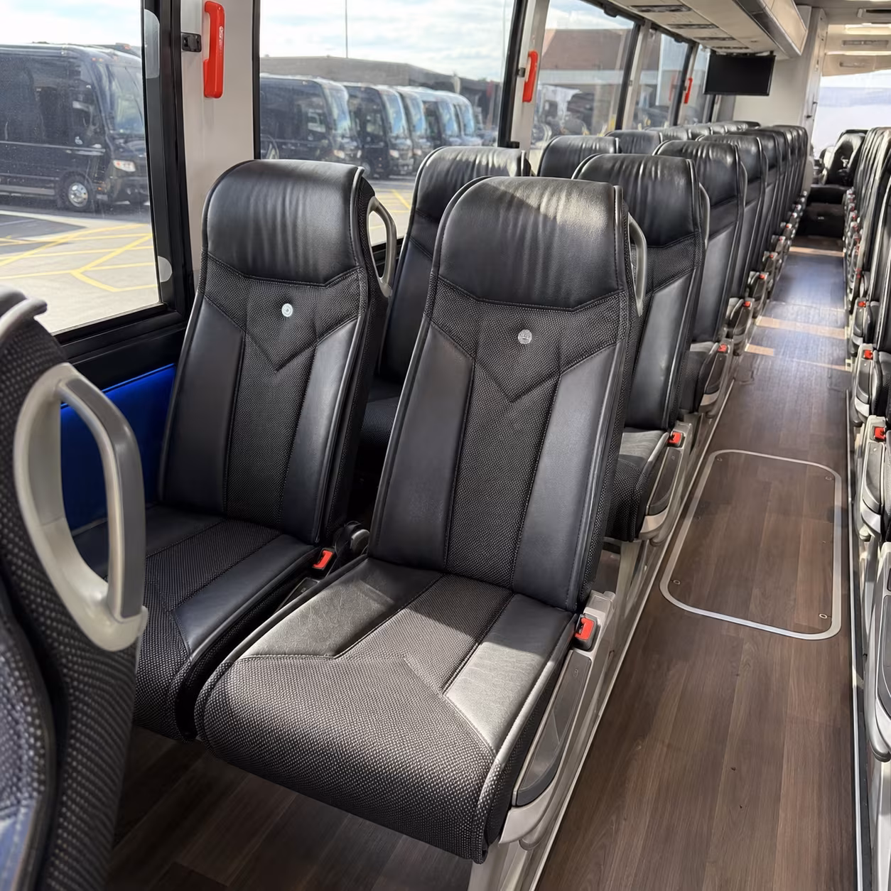 idaho falls 56 passenger charter bus inside