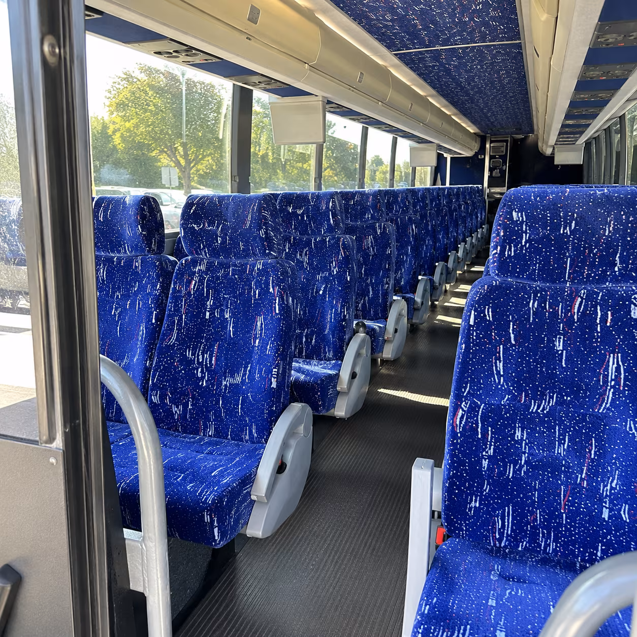 idaho falls 56 passenger charter bus interior