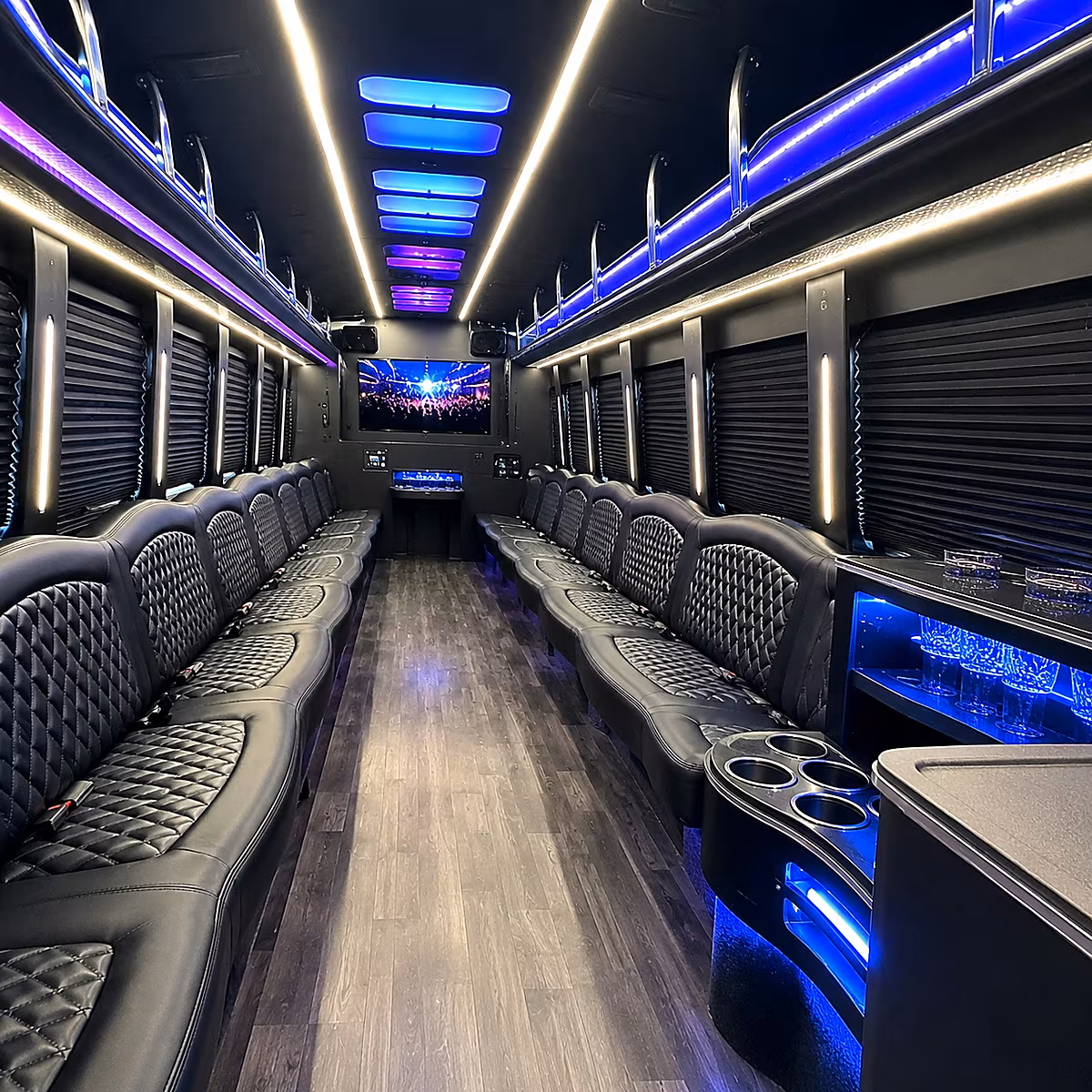 idaho falls party bus interior