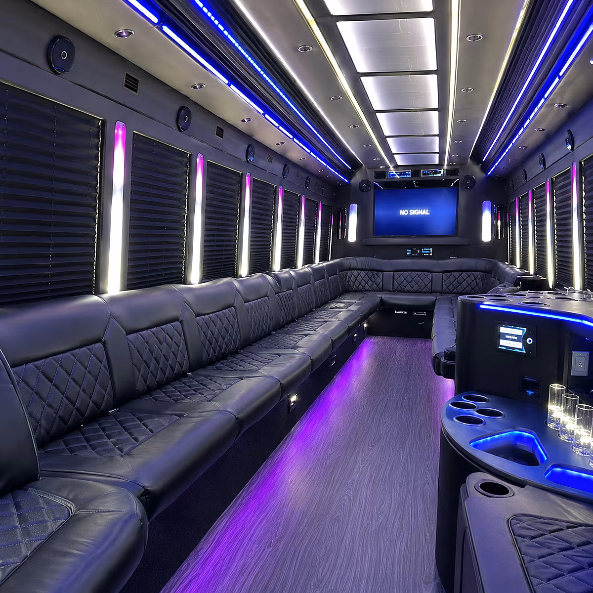 idaho falls party bus rental interior